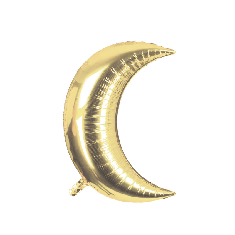 Ballon croisant lune dorée