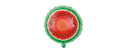 Ballon fruit tropical pastèque métallisé à hélium en vente à Paris chez Be Happy