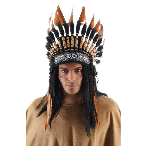 Coiffe chef apache à plumes
