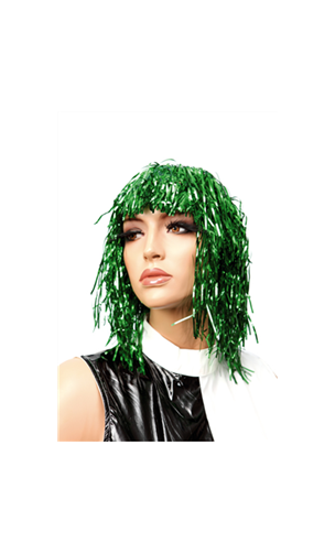 Perruque Lamé Vert