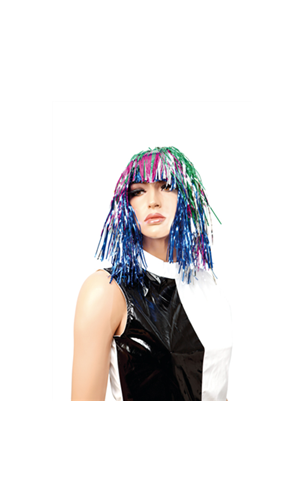 Perruque Lamé Multicolore