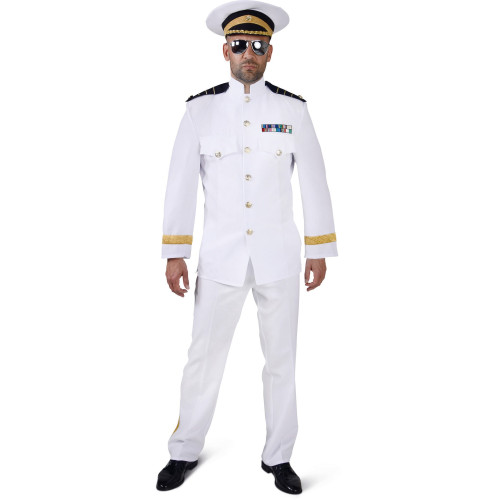 Location déguisement uniforme capitaine marin, officier marin pour adulte chez Be Happy