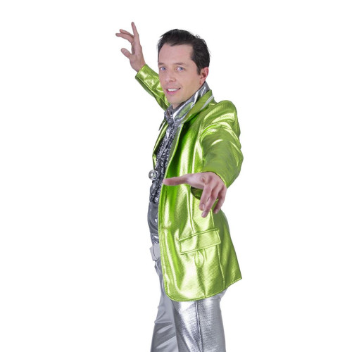 Location veste disco verte année 80 pour adulte chez Be Happy