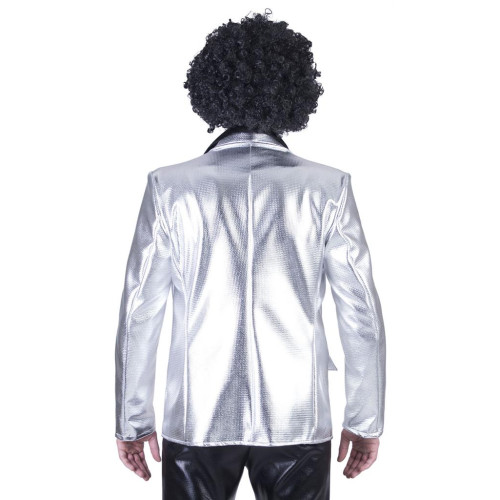 Location veste disco argentée année 80 pour adulte chez Be Happy