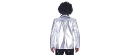 Location veste disco argentée année 80 pour adulte chez Be Happy