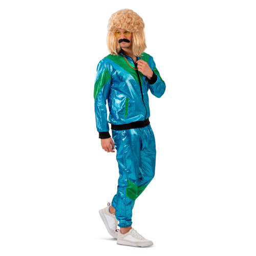 Location déguisement ensemble jogging année 90's bleue chez Be Happy