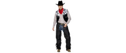 Location déguisement cow boy homme peau de vache chez Be Happy