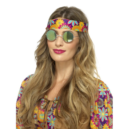 Lunettes ronde hippie année 60/70 pour adulte en vente chez Be Happy