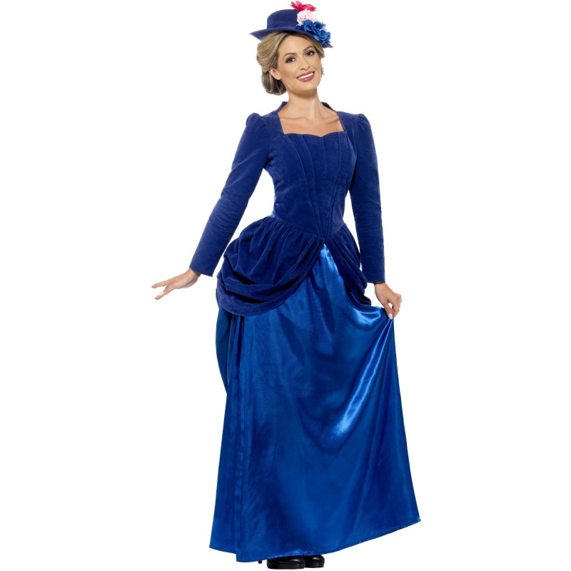 Robe victorienne, Mary Poppins bleue