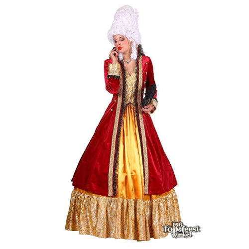 Robe Marie-Antoinette bordeaux 2 pcs