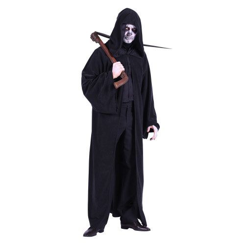 Location cape noire velours à capuche de 180cm luxe pour adulte à Be Happy