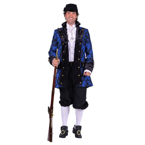 Veste marquis, royale bleue luxe