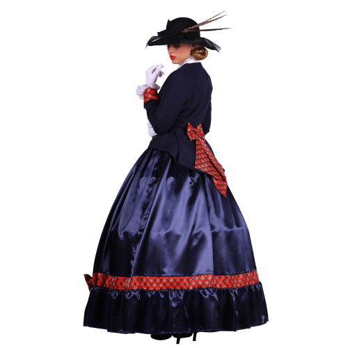 Location robe victorienne, belle époque bleue luxe édouarienne, 1890 chez Be Happy