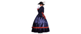 Location robe victorienne, belle époque bleue luxe édouarienne, 1890 chez Be Happy