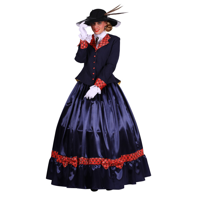 Location robe victorienne, belle époque bleue luxe édouarienne, 1890 chez Be Happy
