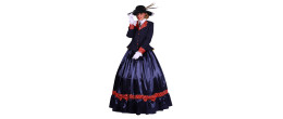 Location robe victorienne, belle époque bleue luxe édouarienne, 1890 chez Be Happy