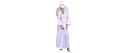 Location robe d'ange luxe longue couleur blanche pour adulte chez Be Happy