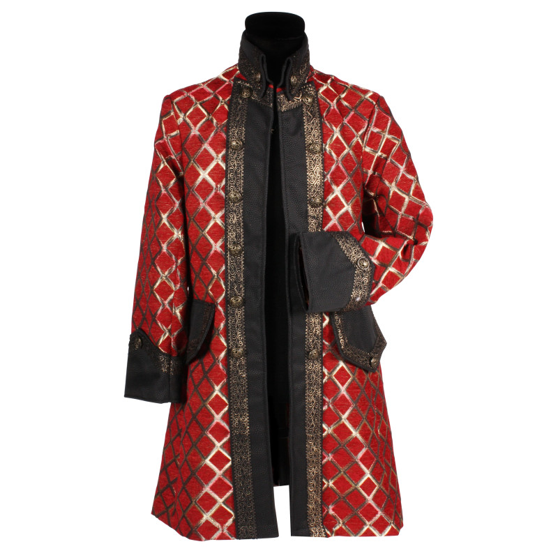 Location veste marquis, capitaine pirate homme luxe 18ème siècle à Be Happy