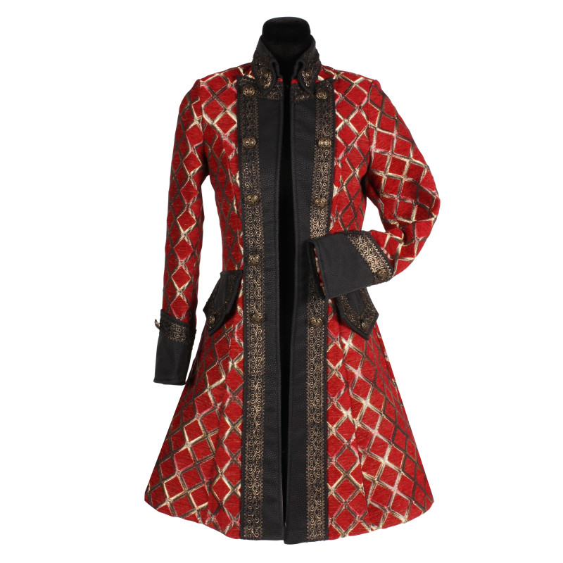 Location veste marquise, capitaine pirate femme luxe 18ème siècle à Be Happy