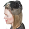 Chapeau bibi noir cabaret 1900, 1920 pour femme en vente