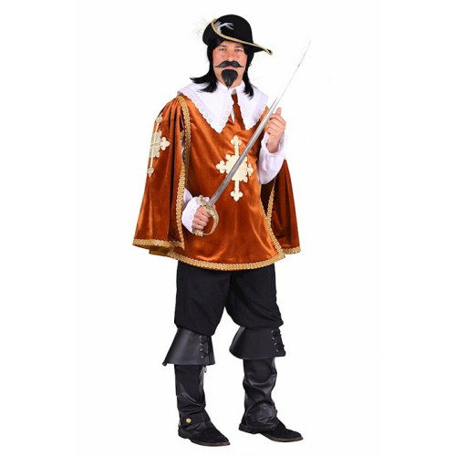 Location costume mousquetaire bleu complet luxe pour adulte à Paris