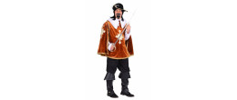 Location costume mousquetaire bleu complet luxe pour adulte à Paris