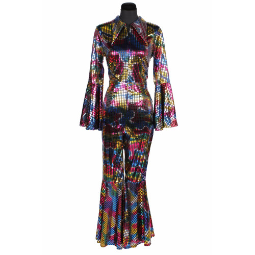 Location déguisement combinaison disco luxe couleur noire pour adulte chez Be Happy