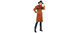 Location veste de cowgirl western couleur marron daims pour femme chez Be Happy