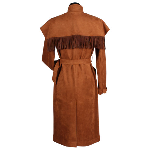 Location veste de cowgirl western couleur marron daims pour femme chez Be Happy