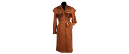 Location veste de cowgirl western couleur marron daims pour femme chez Be Happy