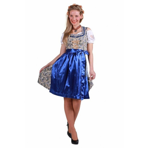 Robe oktoberfest Lisa bleu luxe
