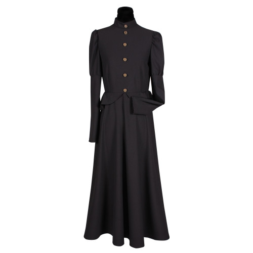 Location robe gothique 1900 victorienne noire pour femme chez Be Happy