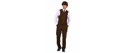 Location costume 1930 homme Peaky Blinders luxe marron brun pour homme chez Be Happy à Paris