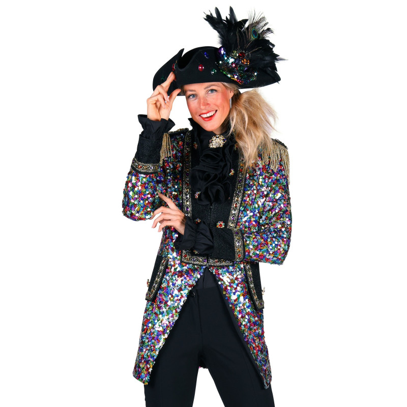 Veste carnaval pailletés femme