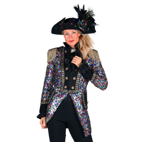 Veste carnaval pailletés femme