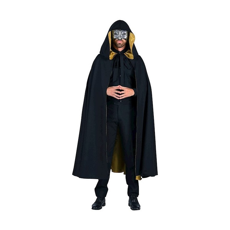 Cape vénitienne noire et dorée
