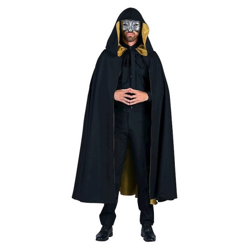 Cape vénitienne noire et dorée