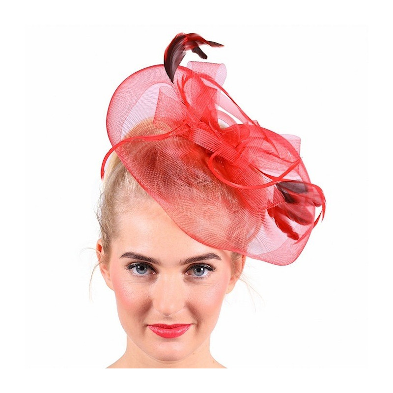 Serre tête 1900 rouge luxe