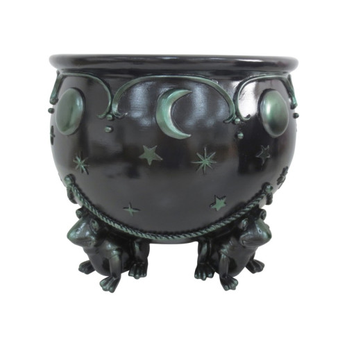 Chaudron luxe en résine avec pattes de grenouilles en vente chez Be Happy à Paris