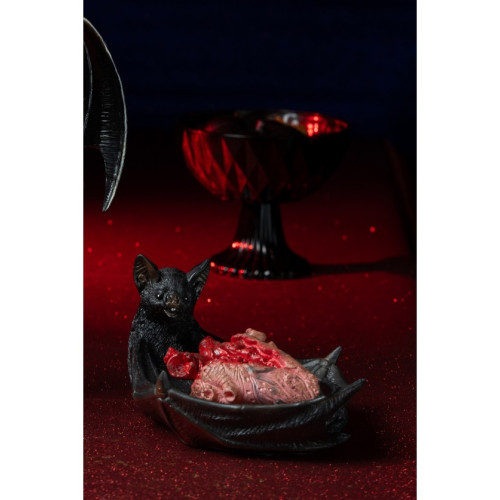 Vente faux coeur humain ensanglanté en latex de 10cm chez Be Happy, décoration halloween