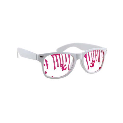 Lunettes blanche sanglante