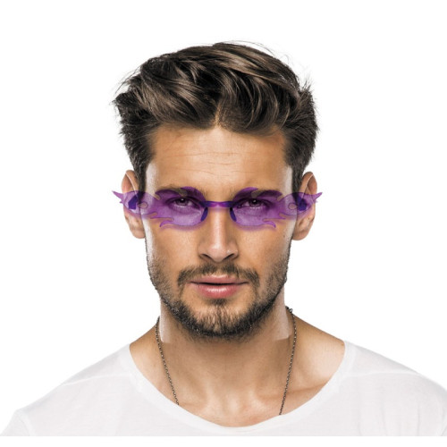 Lunettes flamme violette