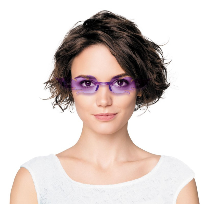 Lunettes flamme violette