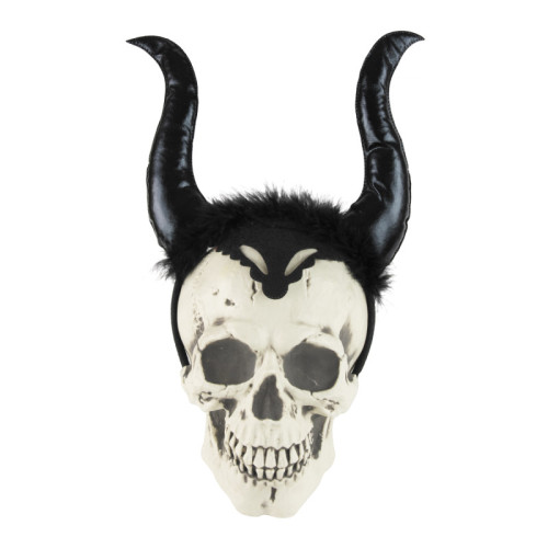 Serre tête diable, demon malefique aux cornes noires longue en vente chez Be Happy