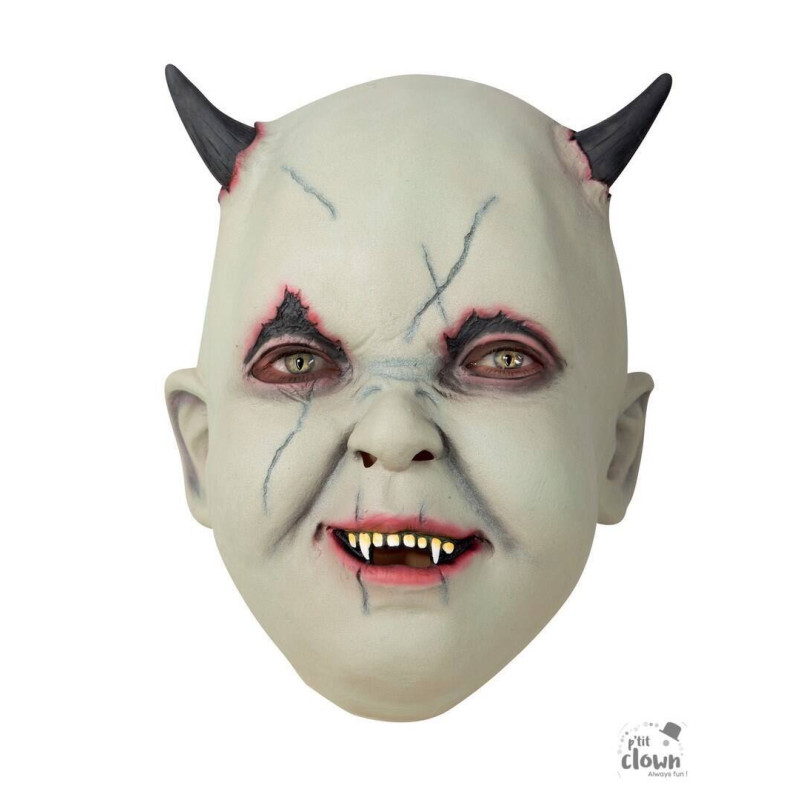 Masque de diablotin avec cornes pour adulte en latex intégral en vente à Be Happy Paris