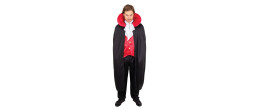Déguisement halloween vampire Vlad noir et rouge pour adulte en vente chez Be Happy Paris