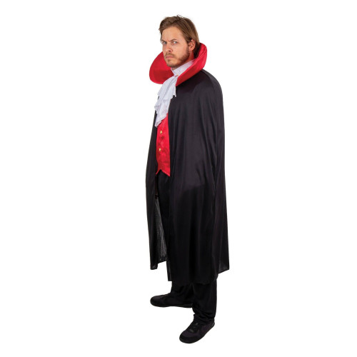 Déguisement halloween vampire Vlad noir et rouge pour adulte en vente chez Be Happy Paris