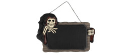 Ardoise squelette halloween luxe de 56cm en vente pour décoration chez Be Happy à Paris