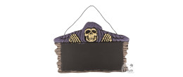 Ardoise squelette halloween luxe de 56cm en vente pour décoration chez Be Happy à Paris