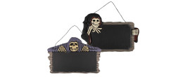 Ardoise squelette halloween luxe de 56cm en vente pour décoration chez Be Happy à Paris